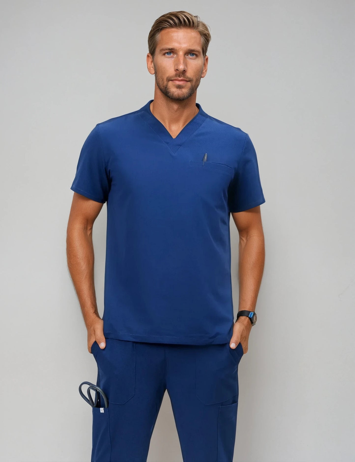 Kayvon Set: V-Neck | Straight Leg