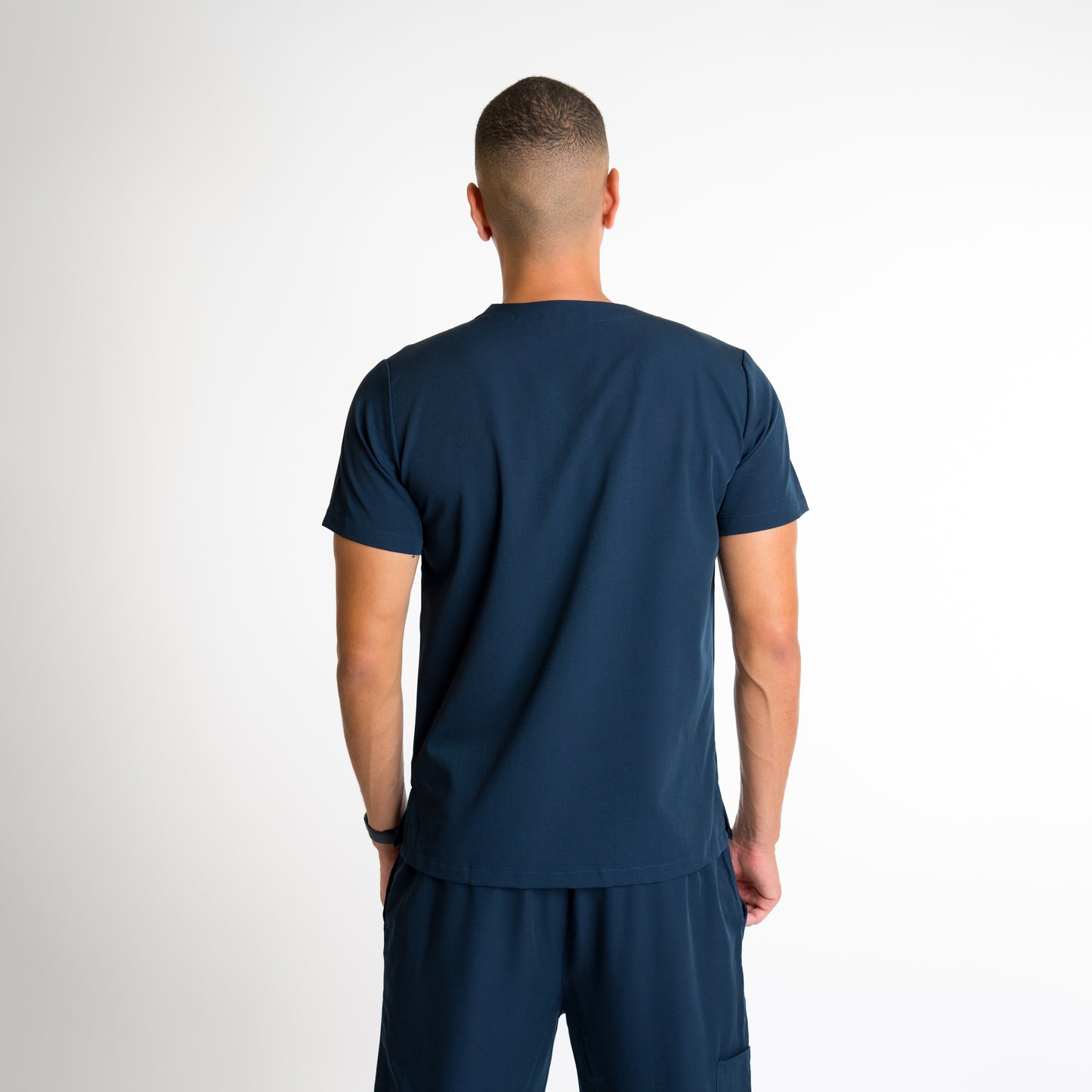 Men short sleeve V neck scrub top/cuzez