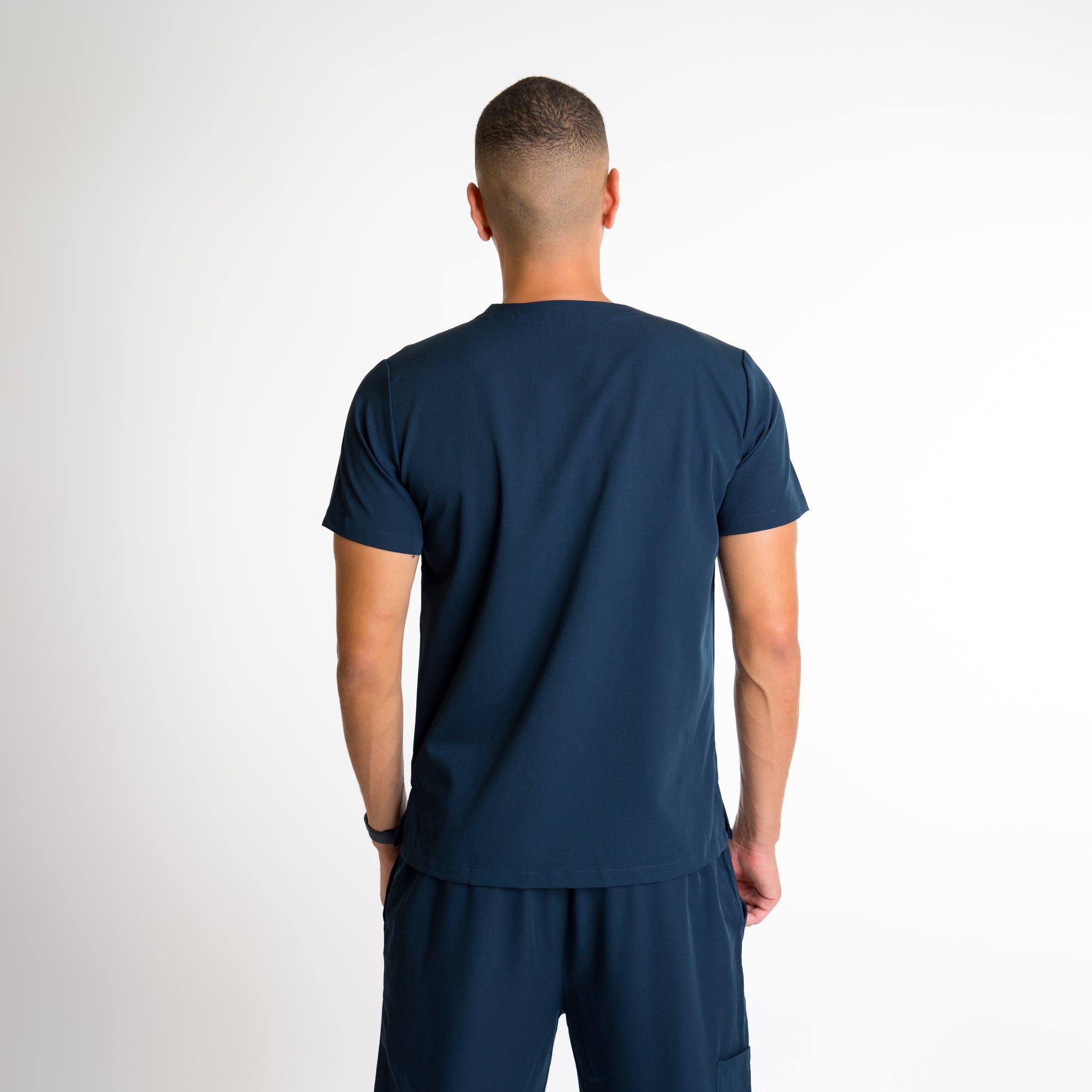 Men short sleeve V neck scrub top/cuzez