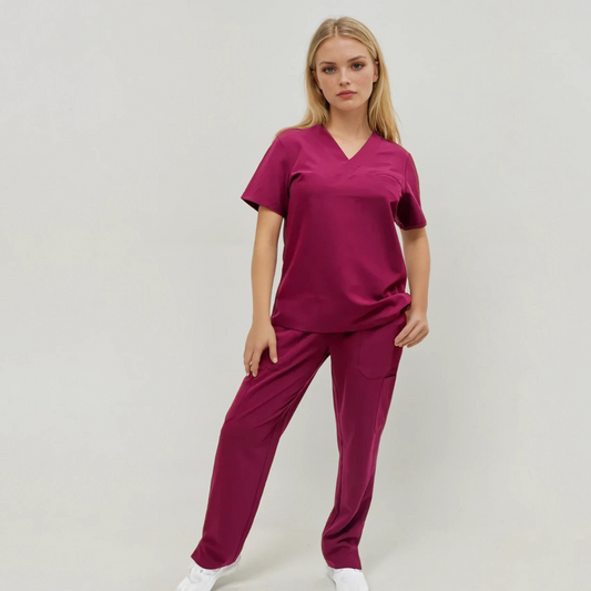 Parisa Set: V-Neck | Straight Leg