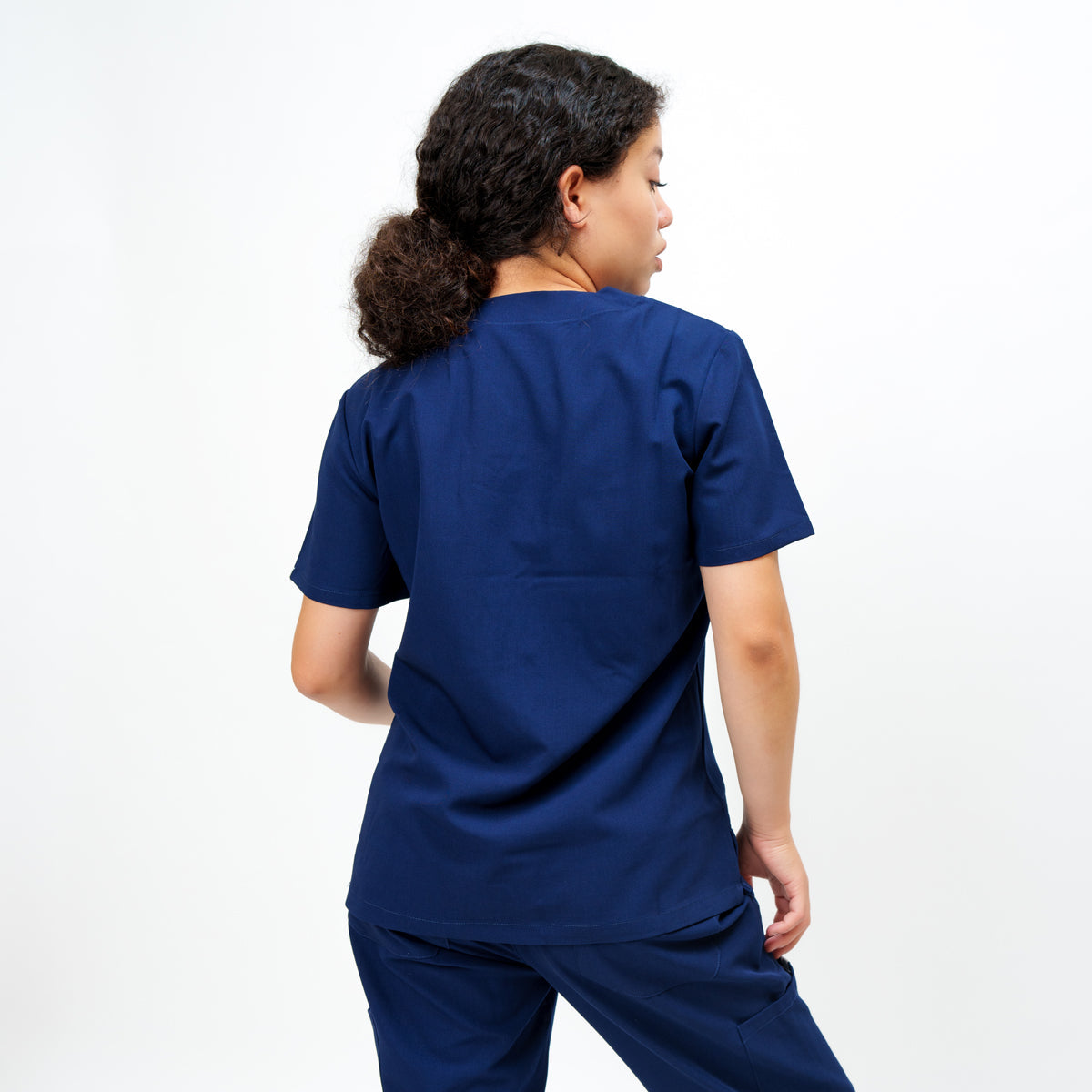 Classic Women's V-neck Top in Loyal Navy