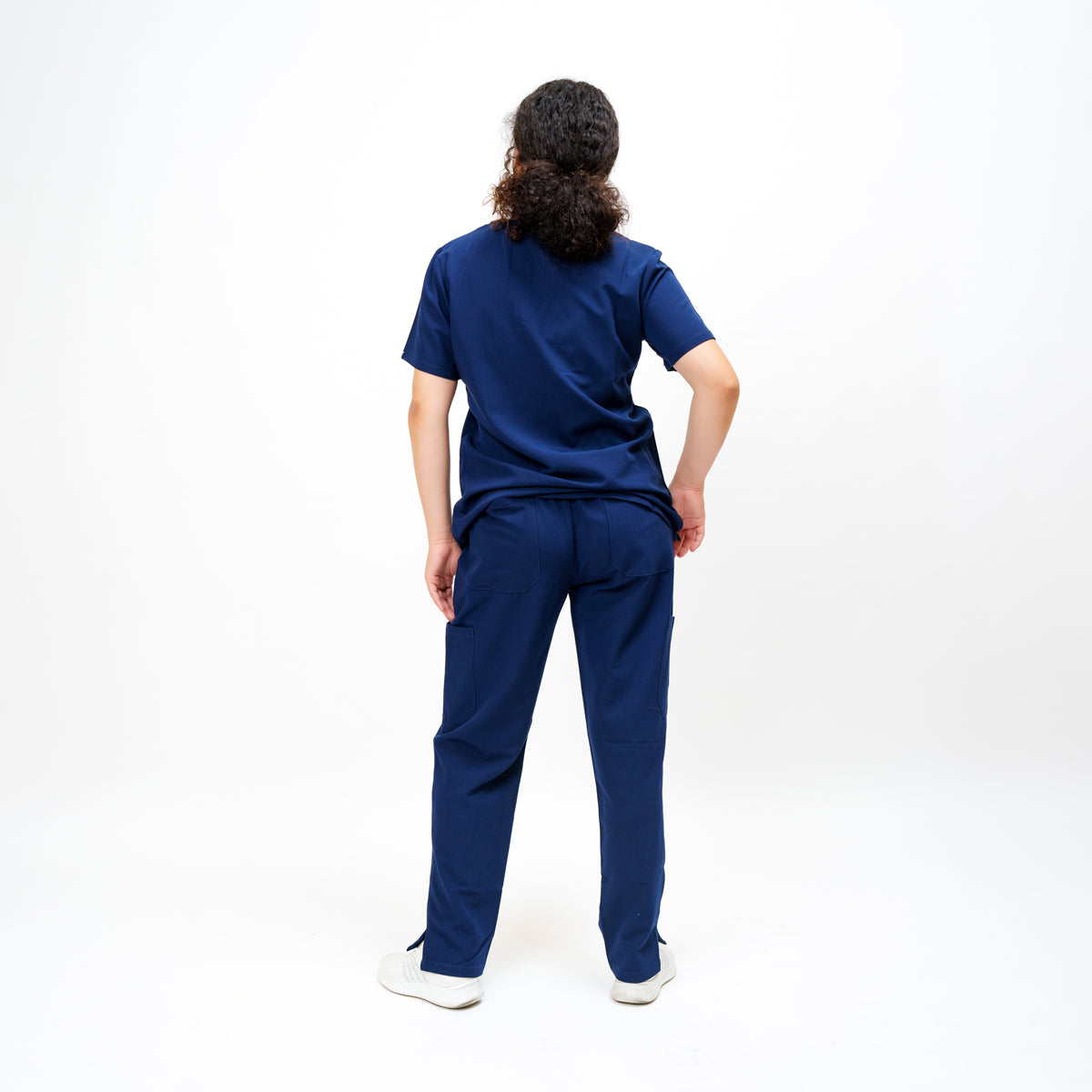 Classic Women's V-neck Top in Loyal Navy