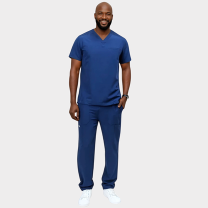 Kayvon Set: V-Neck | Straight Leg